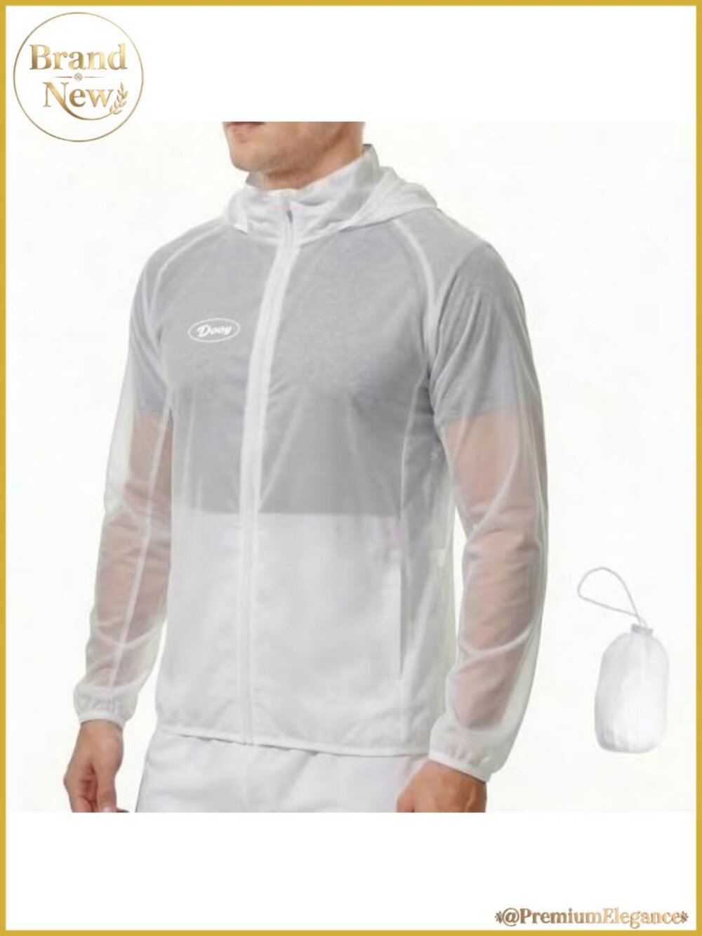 UPF 50+ Sun Protection Jacket Zip Up Hoodie Lightweight Windbreaker